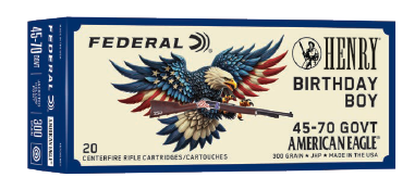FEDERAL MUNITION .45-70 GOVT 300GR JSP "HENRY BIRTHDAY BOY EDITION" 20/200