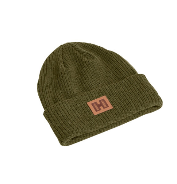 HORNADY STRICKM&Atilde;&oelig;TZE (BEANIE) OLIVE "H"