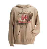 HORNADY KAPUZENPULLOVER TAN & KHAKI WAPITI GR. S