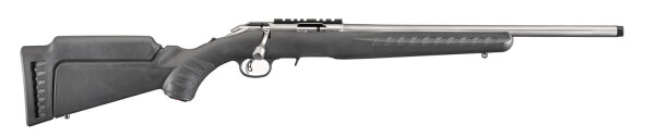 RUGER AMERICAN&Acirc;&reg; RIMFIRE .22 WMR 18"/46CM STAINLESS SCHWARZ 1/2"-28