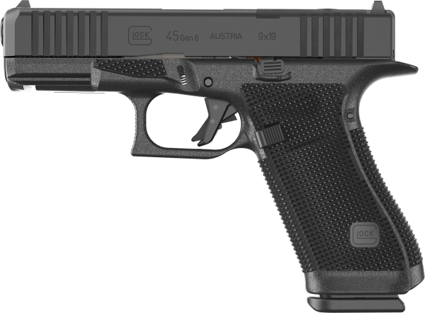 GLOCK PISTOLE G45 GEN6/OR/FS CROSSOVER 9MM LUGER 4"/10,2CM VERSTELLBARE VISIERUNG/2KG STEUERFEDER