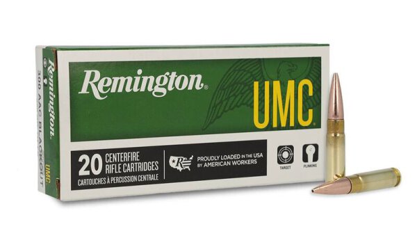 REMINGTON MUNITION .300 AAC BLACKOUT 220GR UMC OTFB - SUBSONIC 20/200
