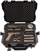 GLOCK G17 Gen5 SV Double Set 9 mm P.A.K., Schwarz und Coyote