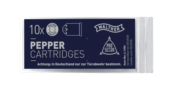 Walther Pfefferpatronen 9 mm R. PV, 10 St.