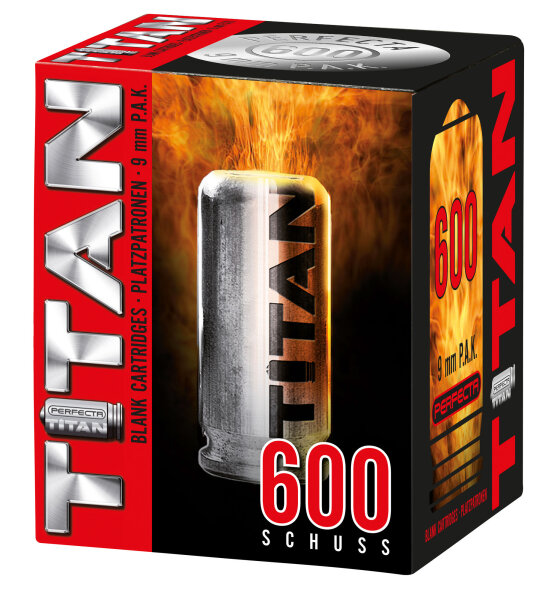 Perfecta Titan Platzpatronen 9 mm P.A.K., 600 St.