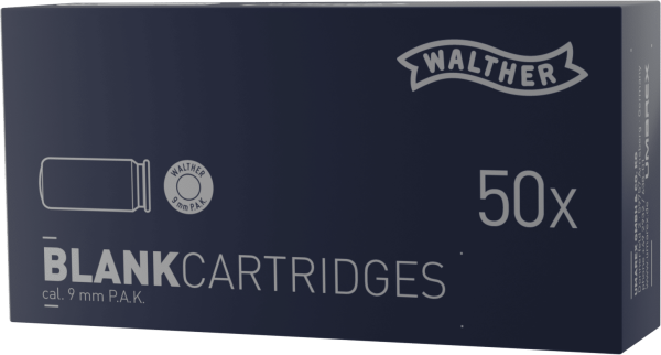 Walther Platzpatronen 9 mm P.A.K., 50 St.