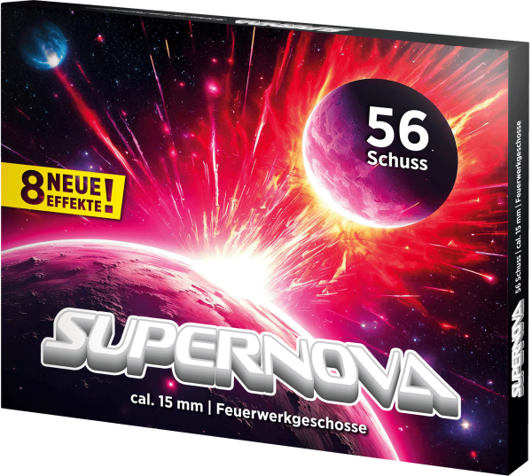 Umarex Supernova Set 15 mm, Schachtel mit 56 Effekten