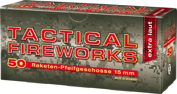 Umarex Tactical Fireworks Pfeifpatronen 15 mm, 50er Schachtel