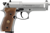 Beretta MOD. 92 FS 4,5 mm (.177) Diabolo, CO₂, < 4,0 J, Nickel-Finish, Holzgriffschalen