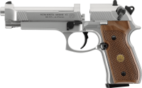 Beretta MOD. 92 FS 4,5 mm (.177) Diabolo, CO₂, < 4,0 J, Nickel-Finish, Holzgriffschalen