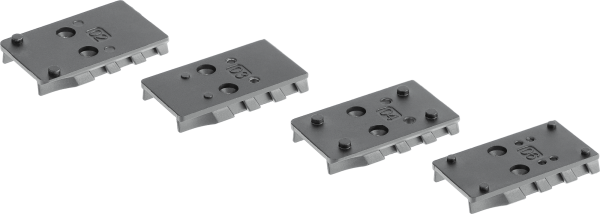 Umarex Adapter Plates, Set mit 4 St. f&uuml;r PDP T4E / Airgun / Airsoft, Footprint f&uuml;r Vortex, C-More, Leupold und Trijicon