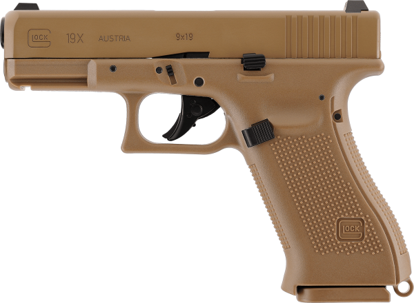GLOCK G19X 4,5 mm (.177) BB, CO₂, < 3,0 J, Coyote