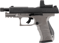 Walther PPQ M2 Q4 TAC Combo 4.6" Set 4,5 mm (.177) Diabolo, CO₂, < 3,0 J, Tungsten Gray