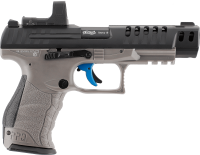 Walther Q5 Match Combo 5" Set 4,5 mm (.177) Diabolo, CO₂, < 3,0 J, Tungsten Gray