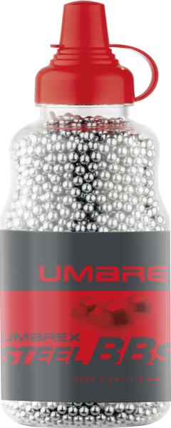 Umarex Stahl-BBs 4,5 mm (.177), 0,35 g, silber, 5.000 St., Flasche