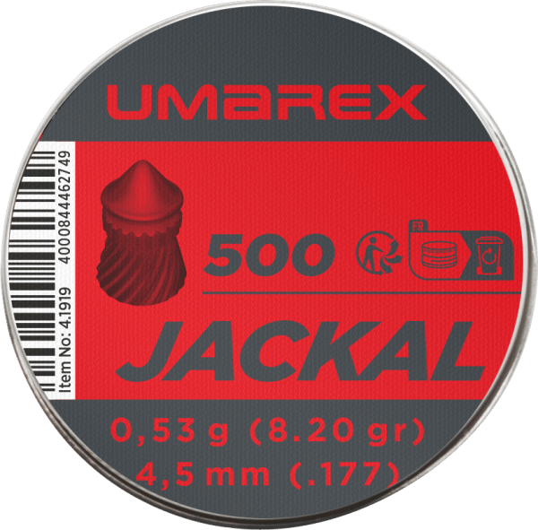 Umarex Jackal Diabolos 4,5 mm (.177), Spitzkopf, 0,53 g, 500 St., Dose