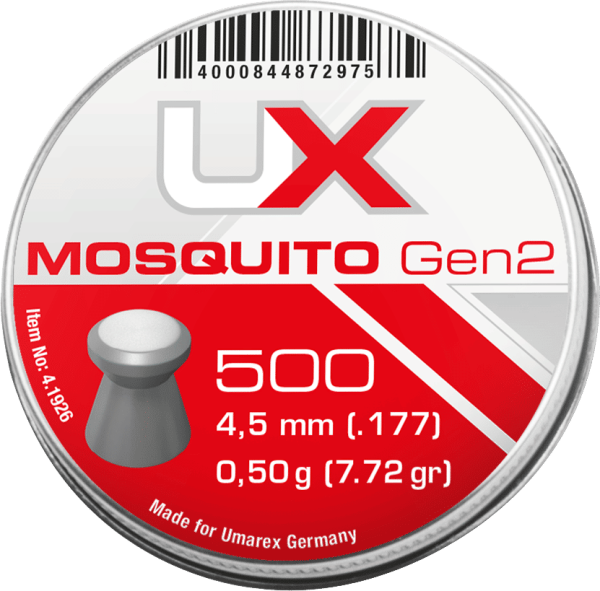 UX Mosquito Diabolos Gen2 4,5 mm (.177), Flachkopf, 0,50 g, 5x 500 St., Dose