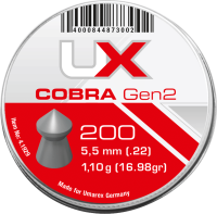UX Cobra Diabolos Gen2 5,5 mm (.22), Spitzkopf, 1,10 g,...