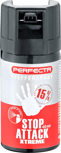 Perfecta Stop Attack XTreme Pfeffer-Spray 40 ml, 15 % OC, konisch