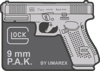 GLOCK Rubber Patch G17 Gen5 SSW Klett-R&uuml;ckseite