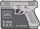GLOCK Rubber Patch G17 Gen5 SSW Klett-R&uuml;ckseite