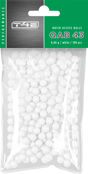 T4E Performance QAB 43 .43, 0,88 g, wei&szlig;, 100 St., Polybeutel
