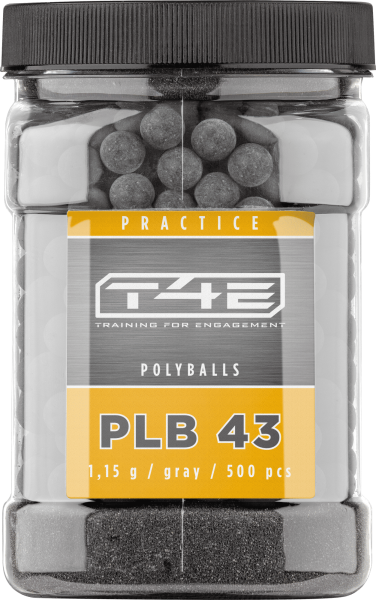T4E Practice PLB 43 .43, 1,15 g, grau, 500 St., Beh&auml;lter