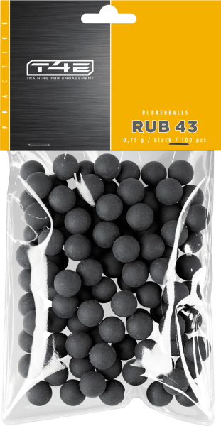 T4E Practice RUB 43 .43, 0,75 g, schwarz, 100 St., Polybeutel