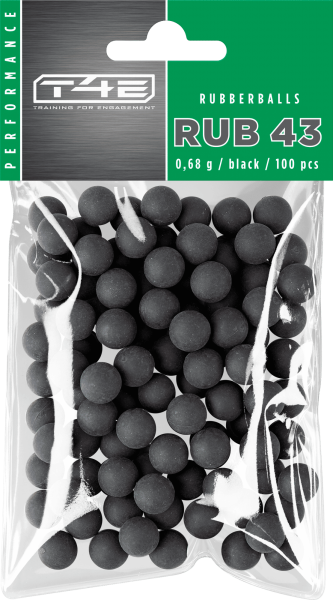 T4E Performance RUB 43 .43, 0,68 g, schwarz, 100 St., Polybeutel