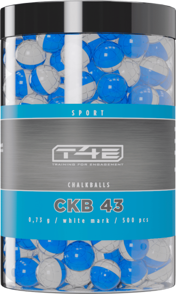 T4E Sport CKB 43 .43, 0,73 g, White Mark, 500 St., Beh&auml;lter
