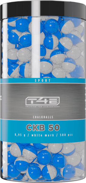 T4E Sport CKB 50 .50, 0,95 g, White Mark, 500 St., Beh&auml;lter
