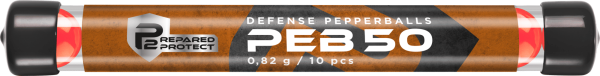 P2P Defense PEB 50 .50, 0,82 g, rot, 10 St., R&ouml;hrchen