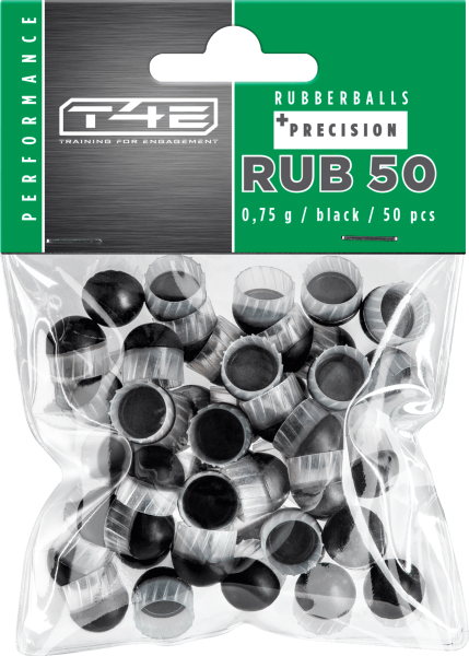 T4E Performance RUB 50 Prec .50, 0,75 g, schwarz, 50 St., Polybeutel