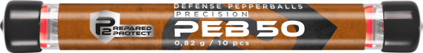 P2P Defense PEB 50 Prec .50, 0,82 g, rot, 10 St., R&ouml;hrchen