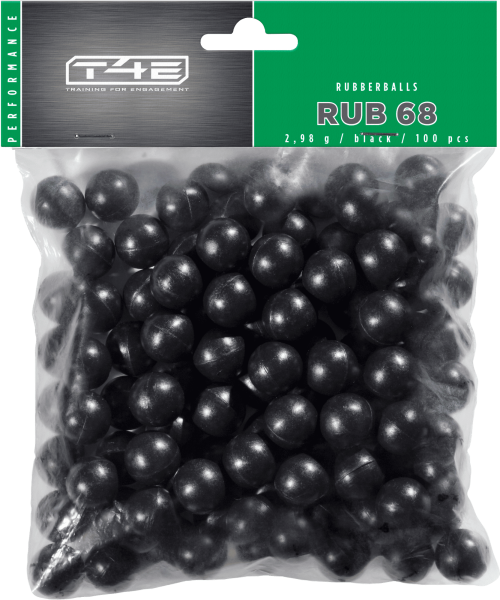 T4E Performance RUB 68 .68, 2,98 g, schwarz, 100 St., Polybeutel