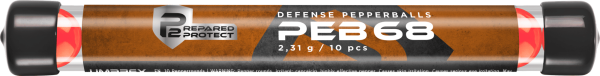 P2P Defense PEB 68 .68, 2,31 g, rot, 10 St., R&ouml;hrchen