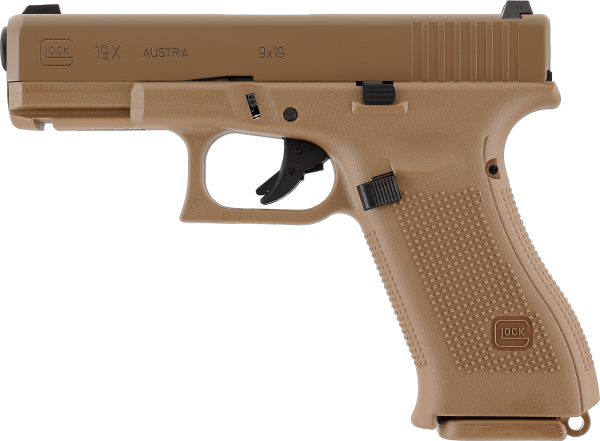 GLOCK G19X 6 mm, Gas, < 1,0 J, Coyote