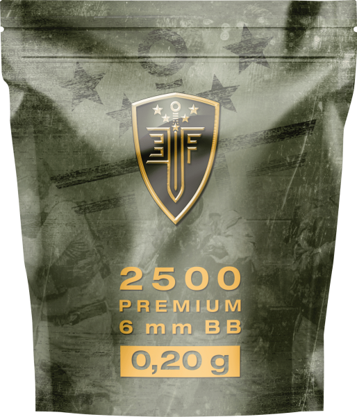 Elite Force Premium BBs 6 mm, 0,20 g, wei&szlig;, 2.500 St., Zip-Beutel