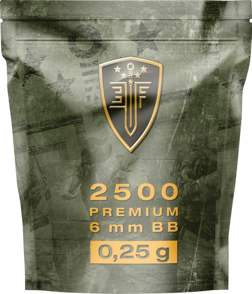 Elite Force Premium BBs 6 mm, 0,25 g, wei&szlig;, 2.500 St., Zip-Beutel