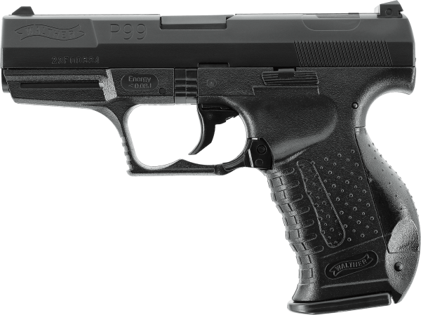 Walther P99 6 mm, Federdruck, < 0,08 J