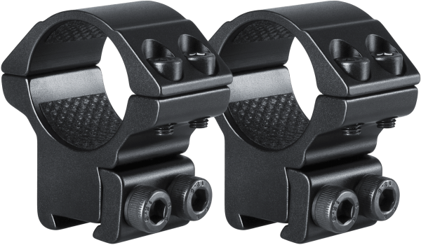 Hawke Match Ring Mount 9-11mm / 3/8&rdquo; Dovetail 1" Medium Aluminium, Set (2 St.), Sattelh&ouml;he 13 mm