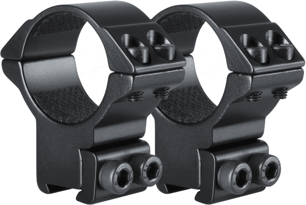 Hawke Match Ring Mount 9-11mm / 3/8&rdquo; Dovetail 30 mm High Aluminium, Set (2 St.), Sattelh&ouml;he 17 mm