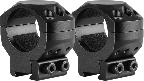 Hawke Tactical Ring Mount 9-11mm Dovetail 1" Medium Aluminium, Set (2 St.), Sattelh&ouml;he 12 mm