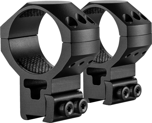 Hawke Tactical Ring Mount 9-11mm / 3/8&rdquo; Dovetail 34 mm High Aluminium, Set (2 St.), Sattelh&ouml;he 21 mm