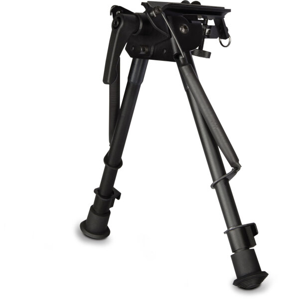 Hawke Swivel & Tilt Bipod w. lever adjustment 23-33 cm, f&uuml;r Riemenb&uuml;gel&ouml;se, dreh- und schwenkbarer Kopf