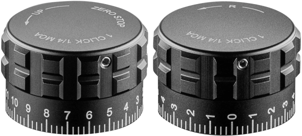 Hawke Riflescope Type 12 Turret Caps Frontier 30 SF (1/4 MOA locking) (W+E)