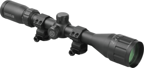 Konus Fighter 4-12x40 A.O. 1", inkl. Montageringe Weaver/Picatinny