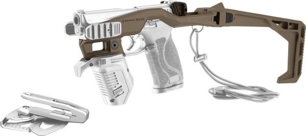 Recover 20/22 Stabilizer Basiskit Level 1 f&uuml;r Smith & Wesson f&uuml;r alle M&P Fullsize mit langem Beavertail und ohne Sicherung, Desert Tan