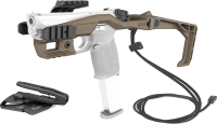 Recover 20/22 Stabilizer Komplettkit f&uuml;r Smith & Wesson, inkl. Holster f&uuml;r alle M&P Fullsize mit langem Beavertail und ohne Sicherung, Desert Tan