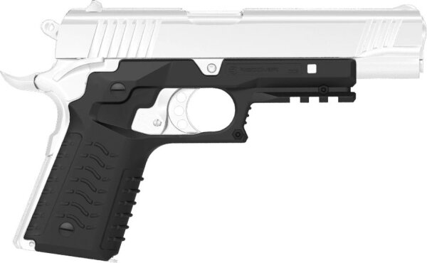 Recover Grip & Rail System f&uuml;r 1911 f&uuml;r Fullsize / Single Stack, schwarz